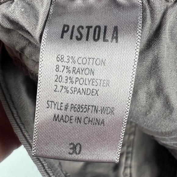 Pistola Jeans Women's 30 Tory High Rise Skinny Crop Light Purple Ankle Zip Denim - Picture 9 of 16